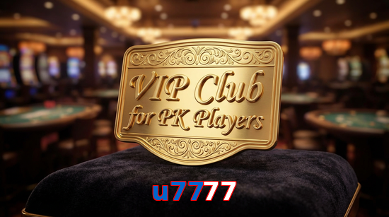 Main screen of U7777 vip page for PK players